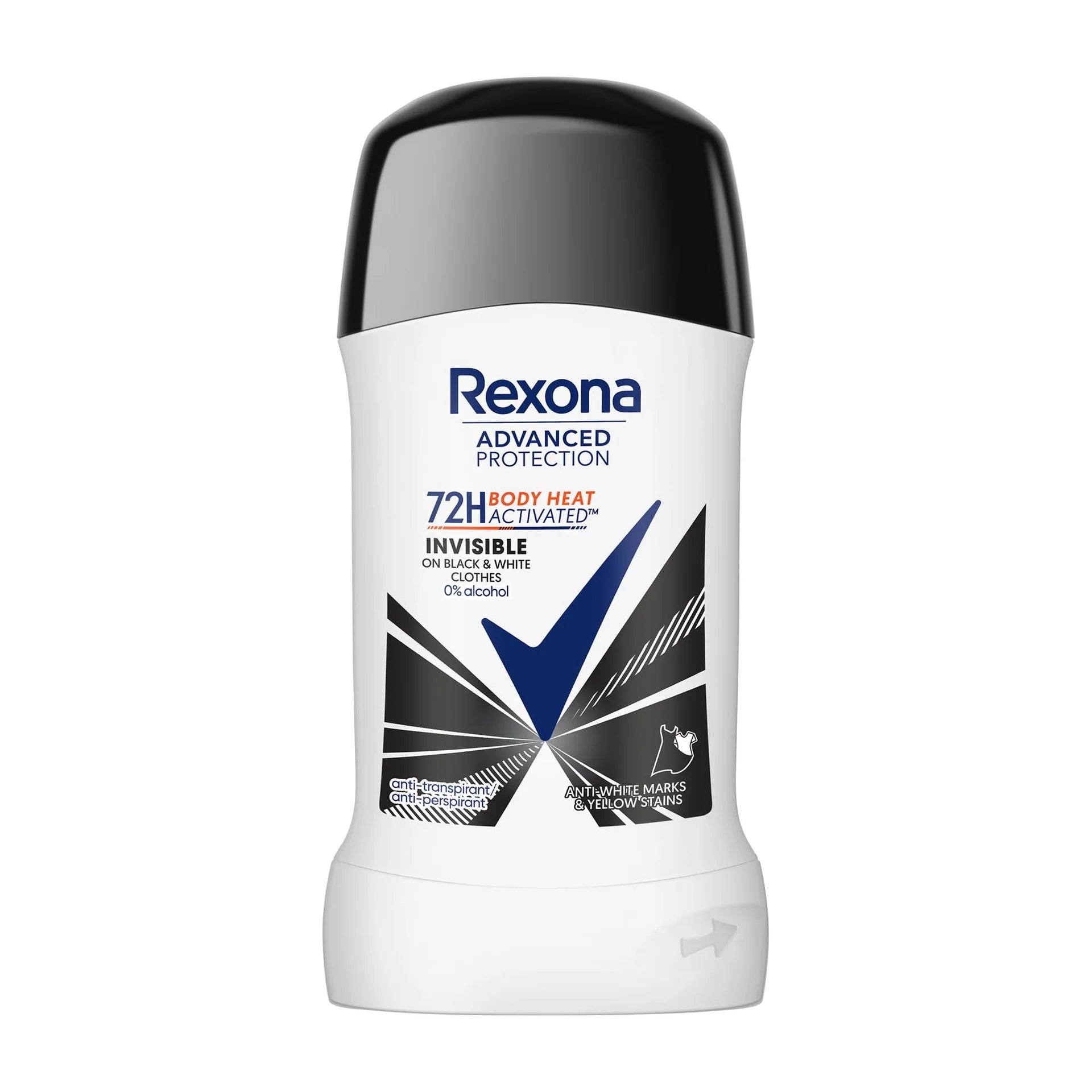 REXONA 72H BODY HEAT INVISIBLE ON BLACK&WHITE 50ML - Anwar Store