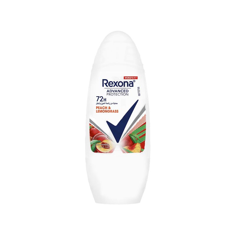 REXONA ANTI-PRESPIRANT ROLL-ON WITH PEACH & LEMONGRASS SCENT FOR WOMEN - 50ML - Anwar Store