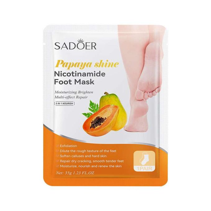 SADOER PAPAYA SHINE FOOT MASK 35G - Anwar Store