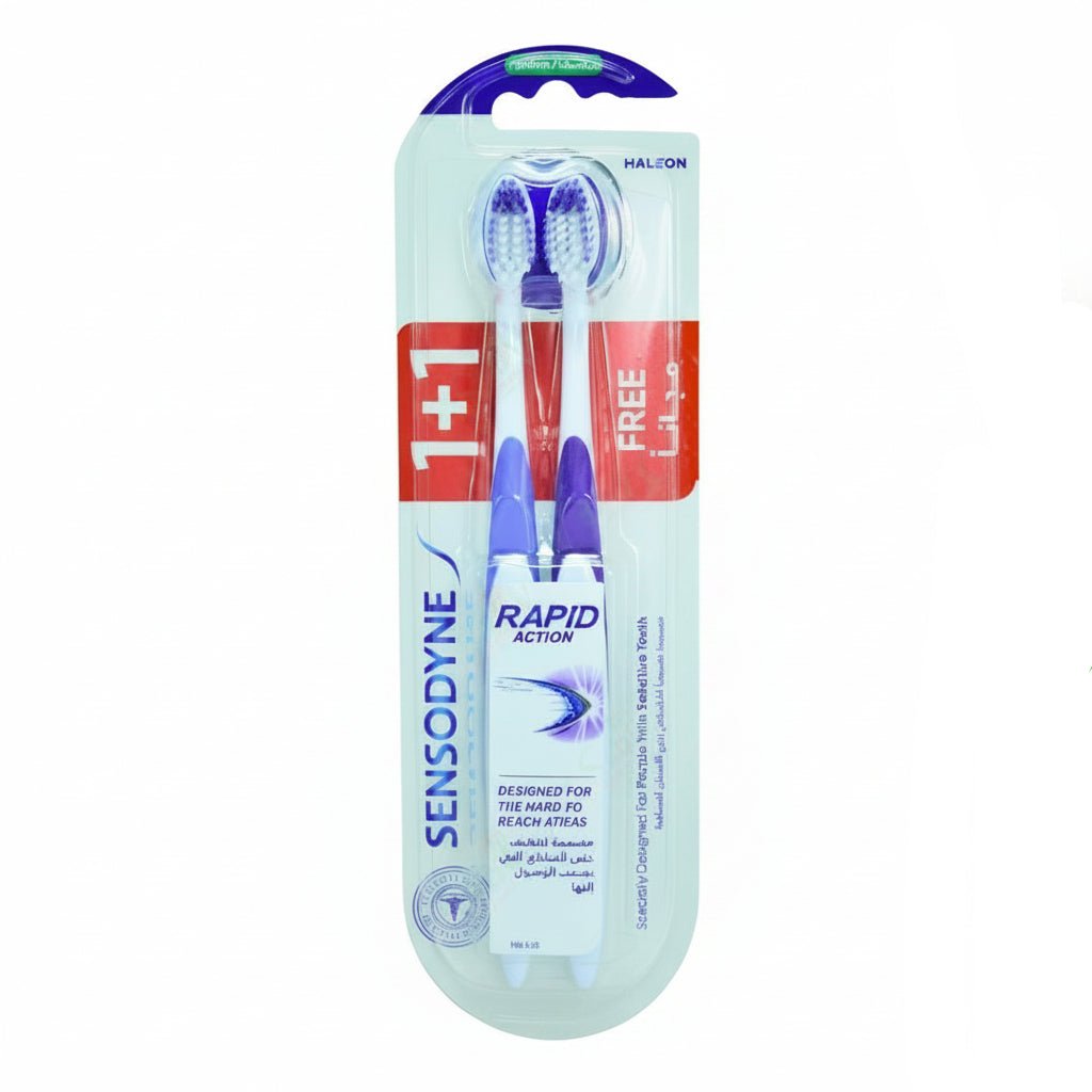 SENSODYNE RAPID ACTION TOOTHBRUSH MEDIUM 1+1FREE - Anwar Store