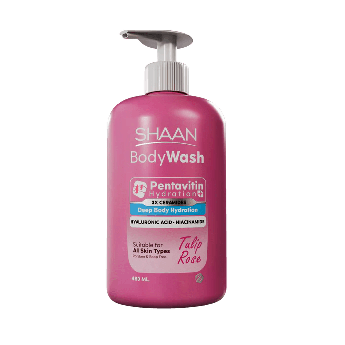 SHAAN BODY WASH TULIP ROSE 480ML
