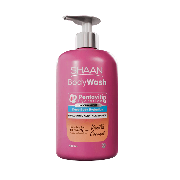 SHAAN BODY WASH VANILLA COCONUT 480ML - Anwar Store