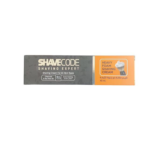 ShaveCode Shaving Cream For All Skin Type - Charcoal - 40ML - Anwar Store