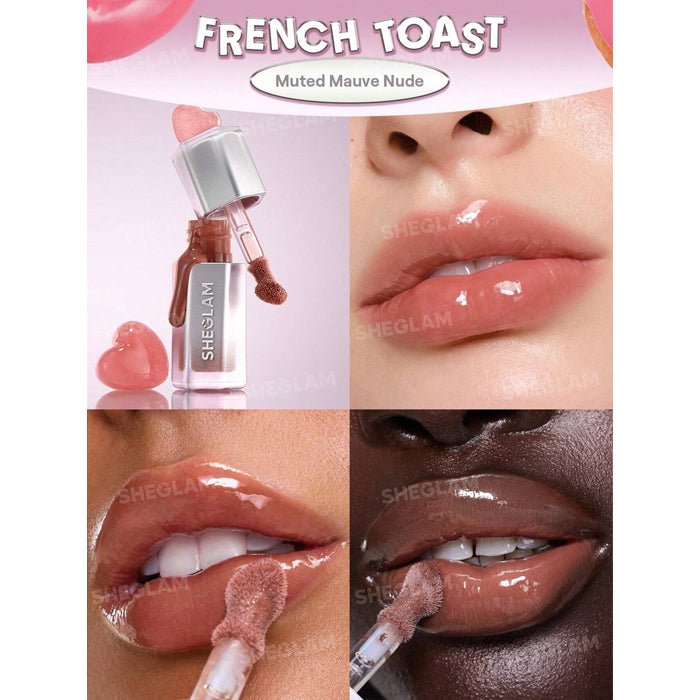 SHEGLAM 013 french toast lock air gloss - ملمع شفاه شي جلام