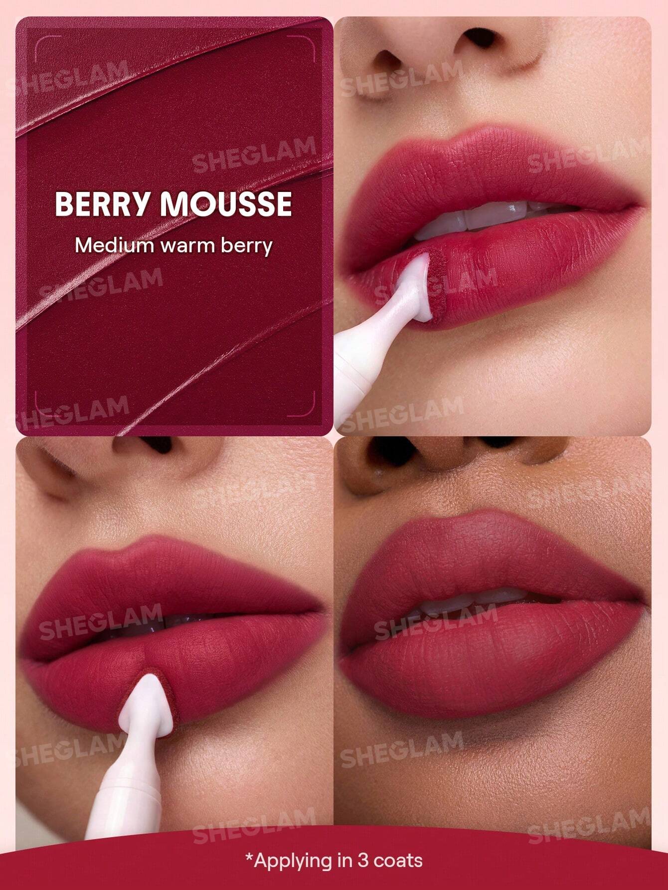 SHEGLAM 331 BERRY MOUSSE MARSHMALLOW LIP BLUR PEN - Anwar Store