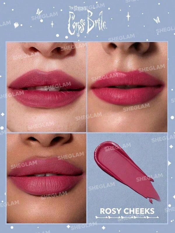 SHEGLAM CORPSE BRIDE COLLECTION EVERLASTING LOVE LIQUID LIPSTICK-ROSY CHEEKS 3.1ML - Anwar Store