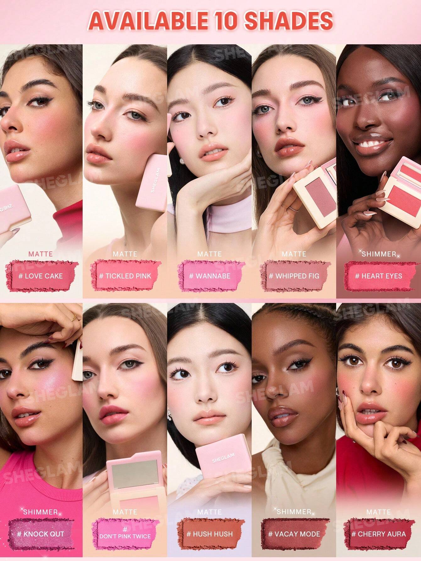 Sheglam Dream Touch Blush-Heart Eyes - هايلايتر - صورة 2