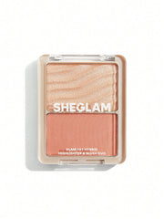 SHEGLAM GLAM 101 HYBRID HIGHLIGHTER & BLUSH DUO-ST. TROPEZ - Anwar Store