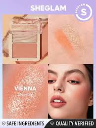 SHEGLAM GLAM 101 HYBRID VIENNA HIGHLIGHTER & BLUSH DUO - Anwar Store