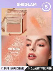 SHEGLAM GLAM 101 HYBRID VIENNA HIGHLIGHTER & BLUSH DUO - Anwar Store