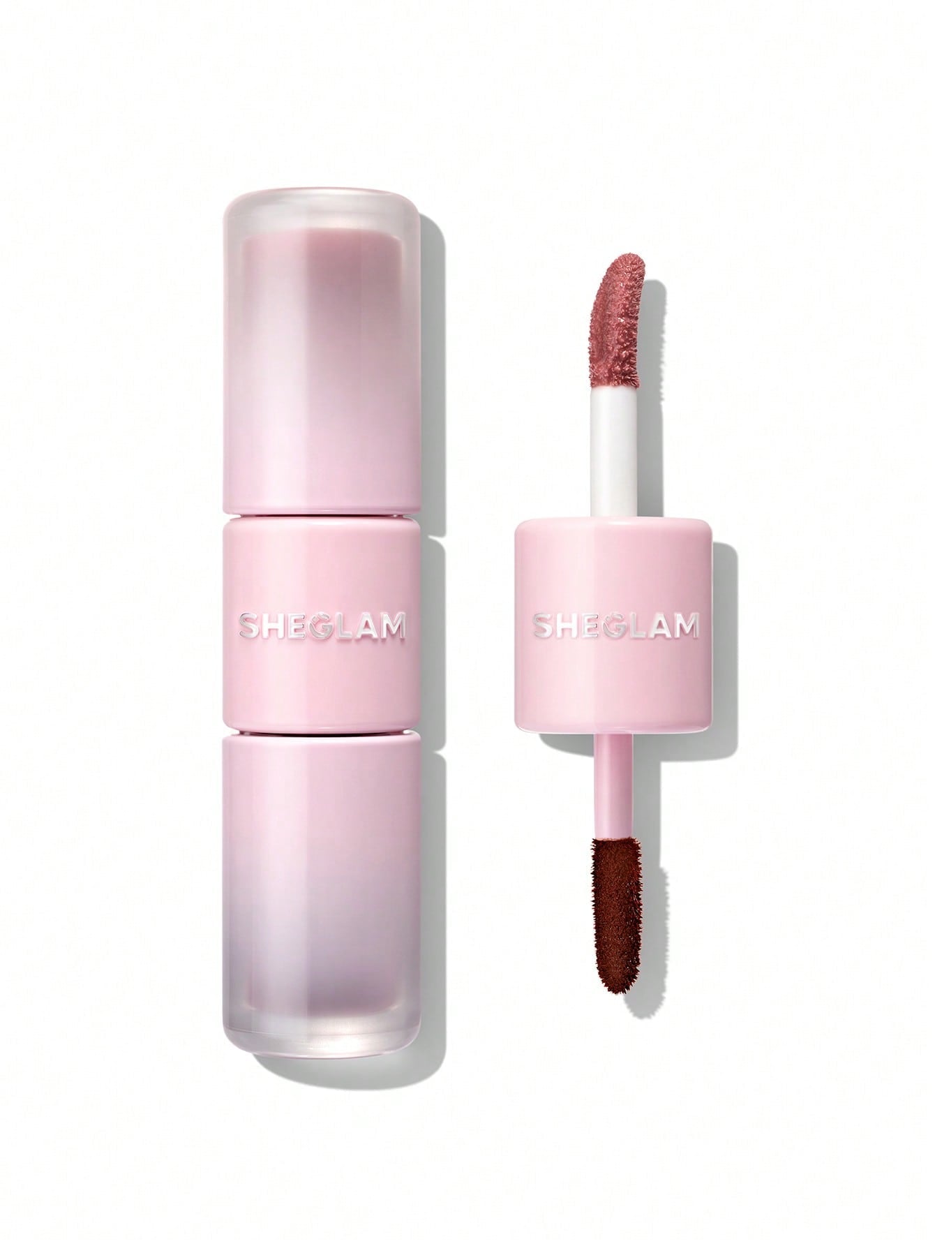 Sheglam Line To Shine Pink Macaron 114 Lip Stain&gloss Duo 2ml - ملمع شفاه شي جلام 2 مل