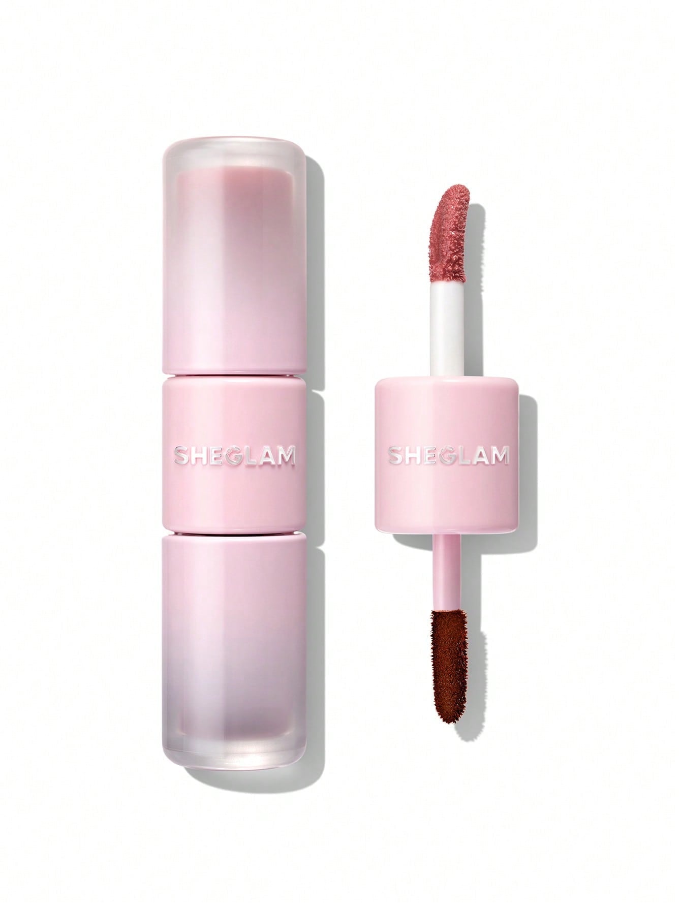Sheglam Line To Shine Rose Latte 113 Lip Stain&gloss Duo 2ml - ملمع شفاه شي جلام 2 مل