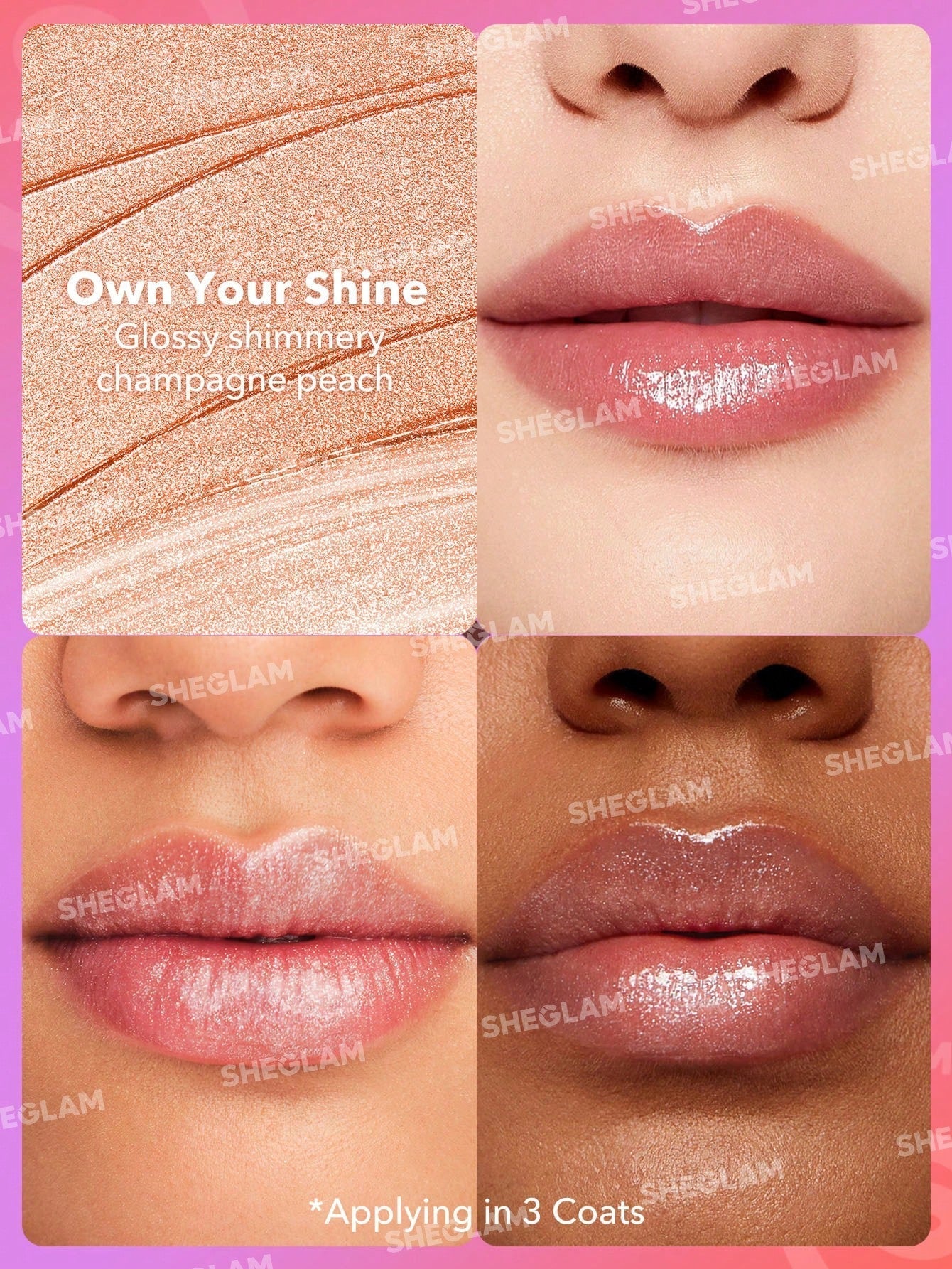 SHEGLAM MIRROR KISS HIGH-SHINE LIPSTICK-OWN YOUR SHINE 2.9G - Anwar Store