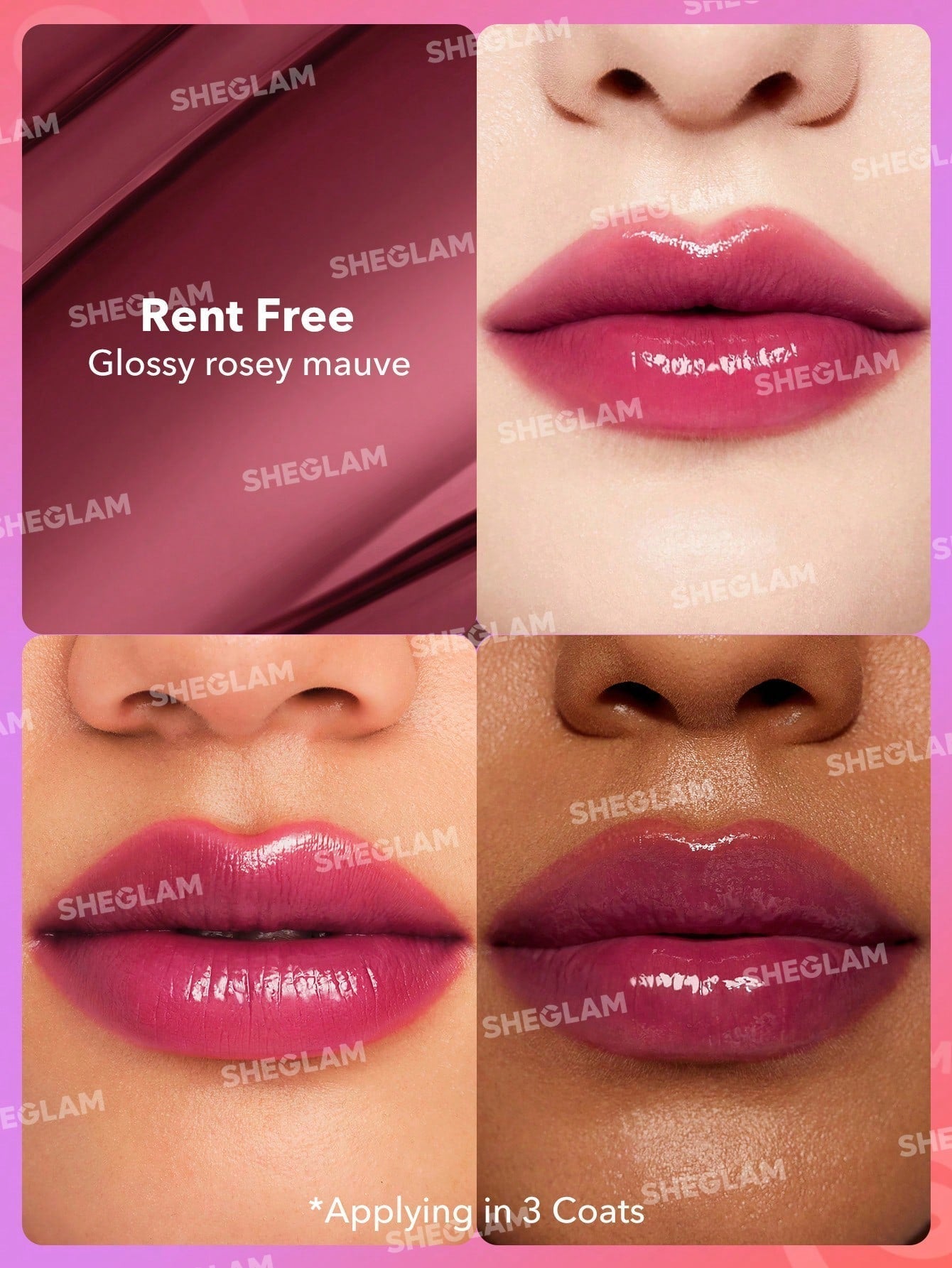 SHEGLAM MIRROR KISS HIGH-SHINE LIPSTICK-RENT FREE 2.9G - Anwar Store