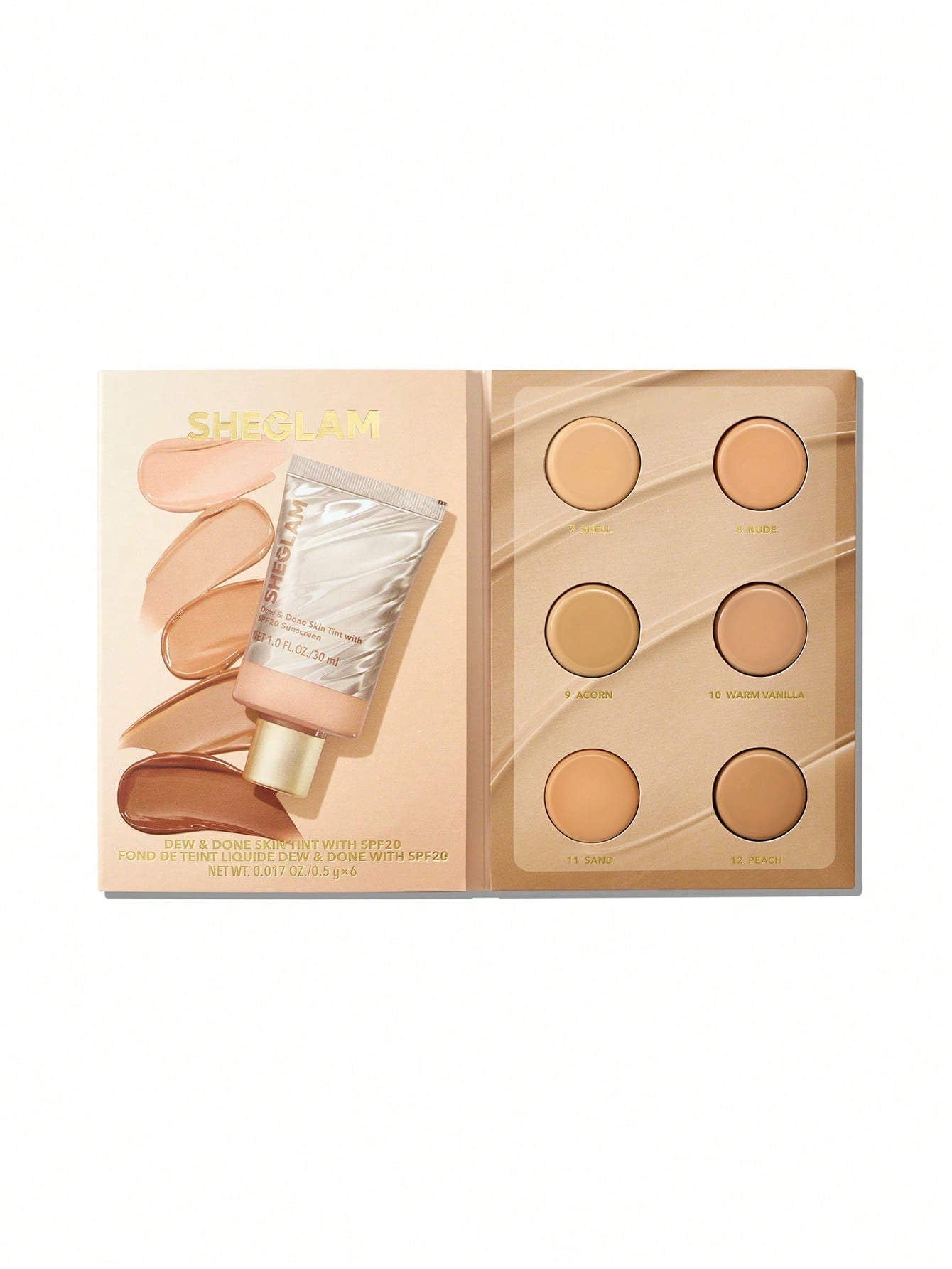 Sheglam Skin Tint With Spf20 Medium Found .5gm - كريم أساس وكونسيلر شي جلام