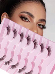 SHEIN 7PAIRS FALSE EYELASHES (PINK) 0326 - Anwar Store