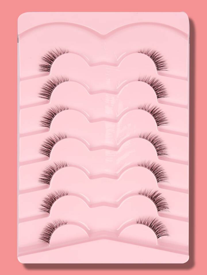 SHEIN 7PAIRS FALSE EYELASHES (PINK) 5545 - Anwar Store