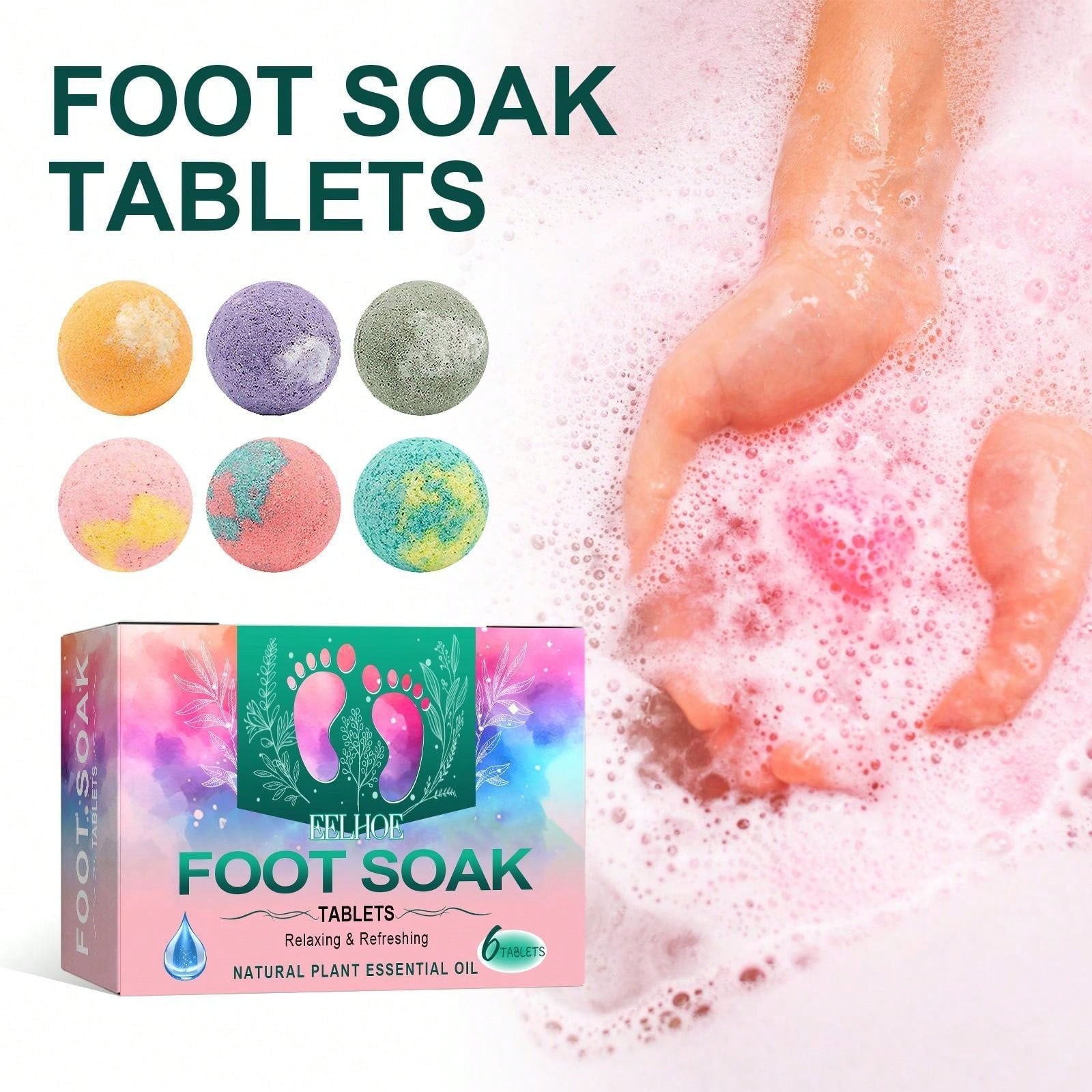 SHEIN FOOT SOAK TABLETS 6PCS - Anwar Store