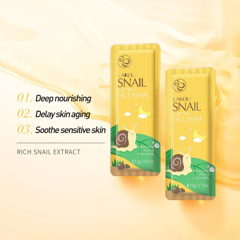 SHEIN LAIKOU SNAIL SLEEPING FACE MASK - Anwar Store