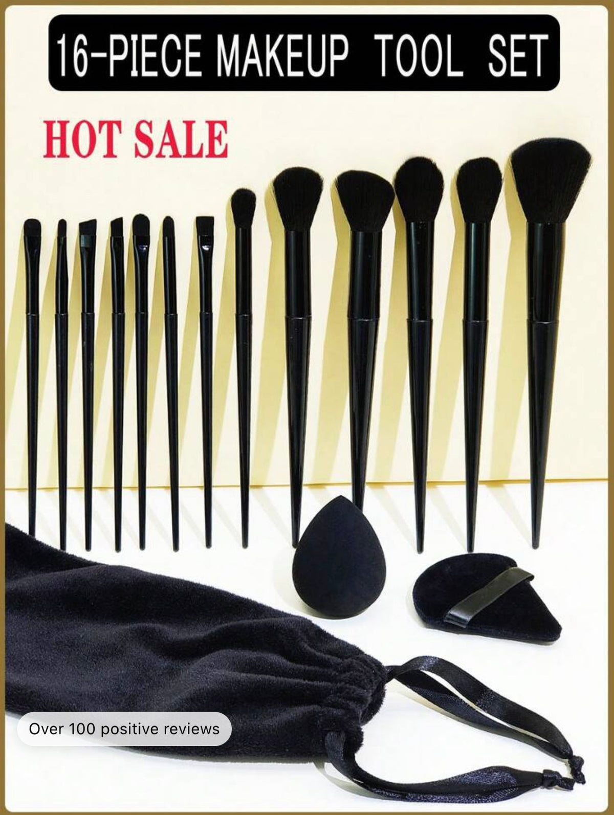 SHEIN SET Makeup Brush BLACK 5071 - Anwar Store