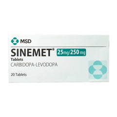 Sinemet 25/250 mg 20 tabs