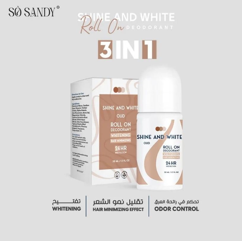 So Sandy Shine and White Roll On – Oud 50ml - Anwar Store
