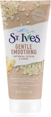 St. ives nourished and smooth oatmeal face scub and mask, 170 gm - Anwar Store