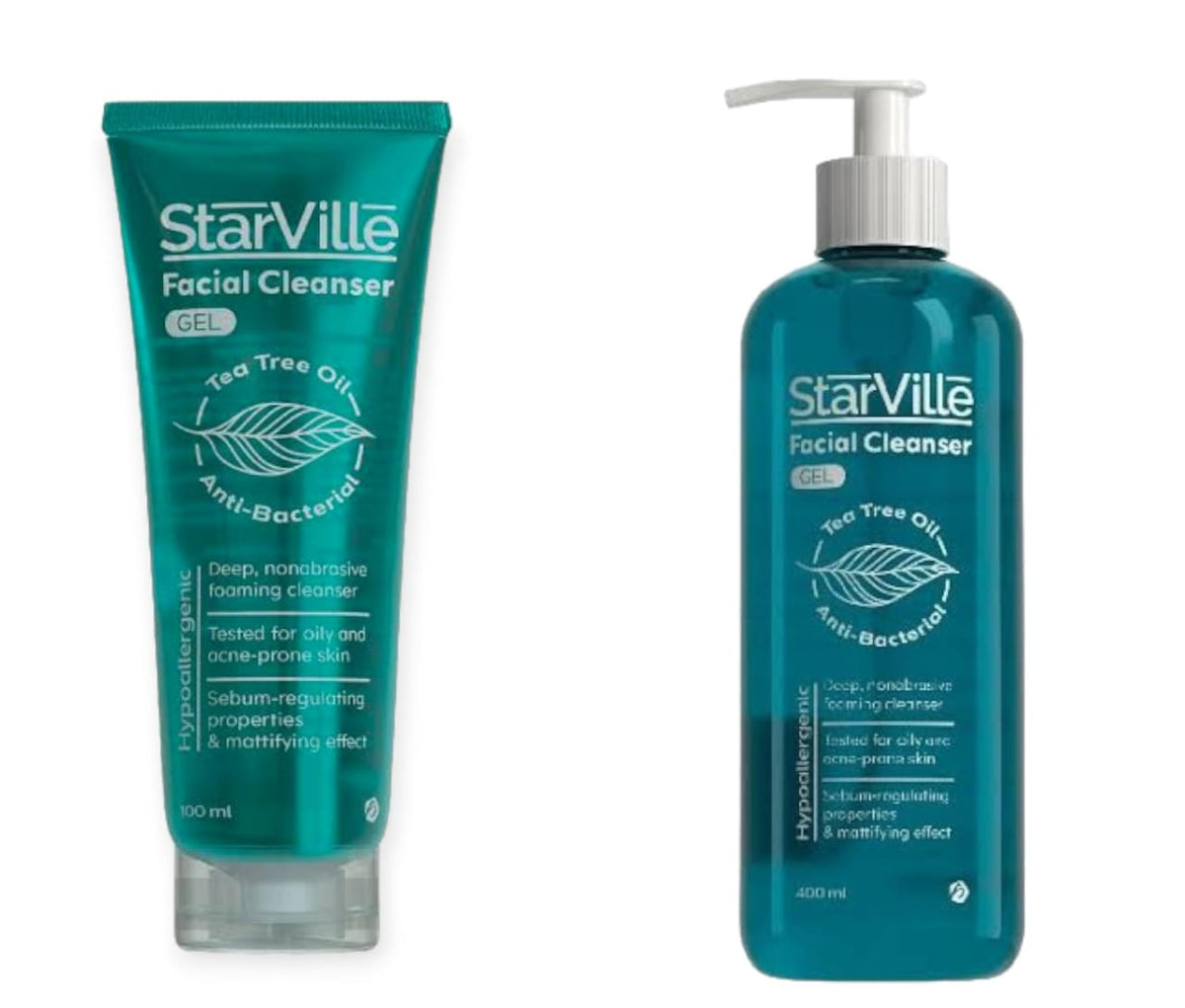STARVILLE FACIAL CLEANSER GEL 400ML+FACIAL CLEANSER GEL 100ml offer - Anwar Store