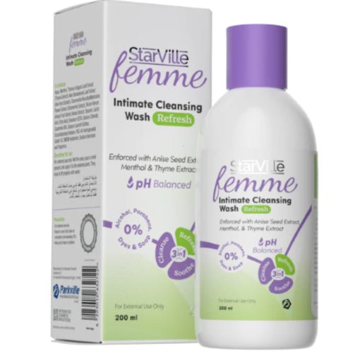 STARVILLE FEMME INTIMATE CLEANSING WASH REFRESH 200ML - Anwar Store