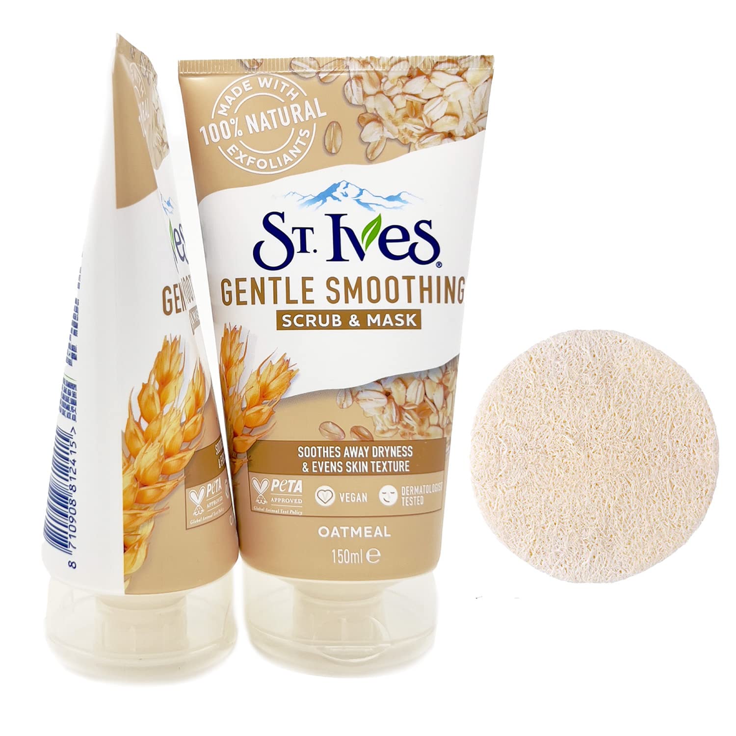ST.IVES GENTLE SMOOTHING SCRUB & MASK OATMEAL 150ML - Anwar Store
