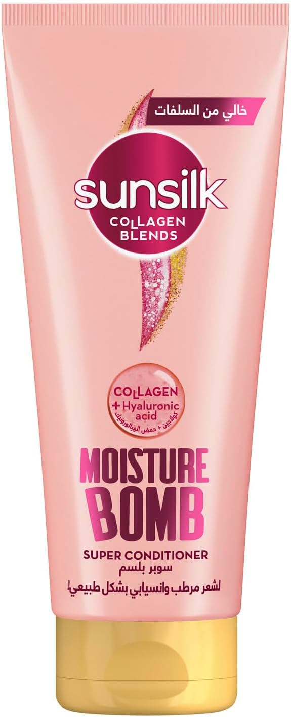 SUNSILK COLLAGEN BLENDS MOISTURE BOMB SUPER CONDITIONER 170ML - Anwar Store
