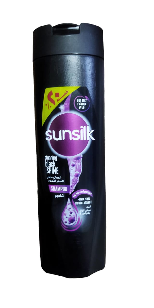 SUNSILK STUNNING BLACK SHINE 180ML DISC 20% - Anwar Store