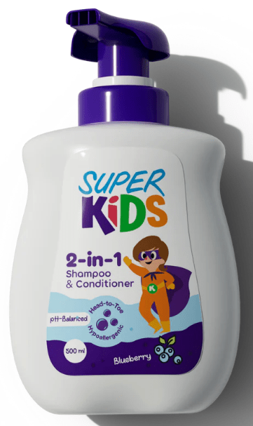 SUPER KIDS 2 IN 1 SHAMPOO & CONDITIONER 500ML - Anwar Store