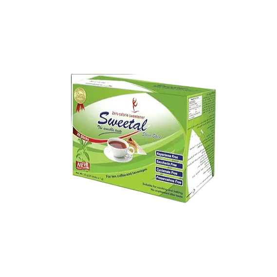SWEETAL STEVIA 25 STICKS - Anwar Store
