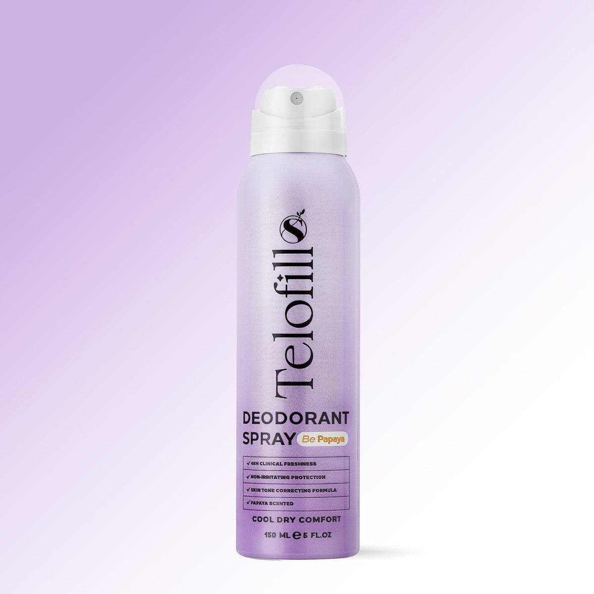 TELOFILL DEODRANT SPRAY BE PAPAYA 150ML - Anwar Store