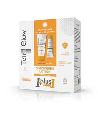 Tetra Glow Sunscreen Lotion for All Skin Types Promo Pack (100 gm + 50 gm) - Anwar Store