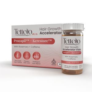 TETTELLO PLUS HAIR GROWTH PROCAPIL+KERESTORE 6VIALS WITH ROSEMARY+CAFFEINE 10ML - Anwar Store