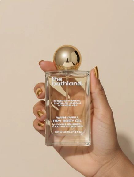 The bath land Warm vanilla dry body oil 50ml - زيت للجسم The Bath Land 50 مل