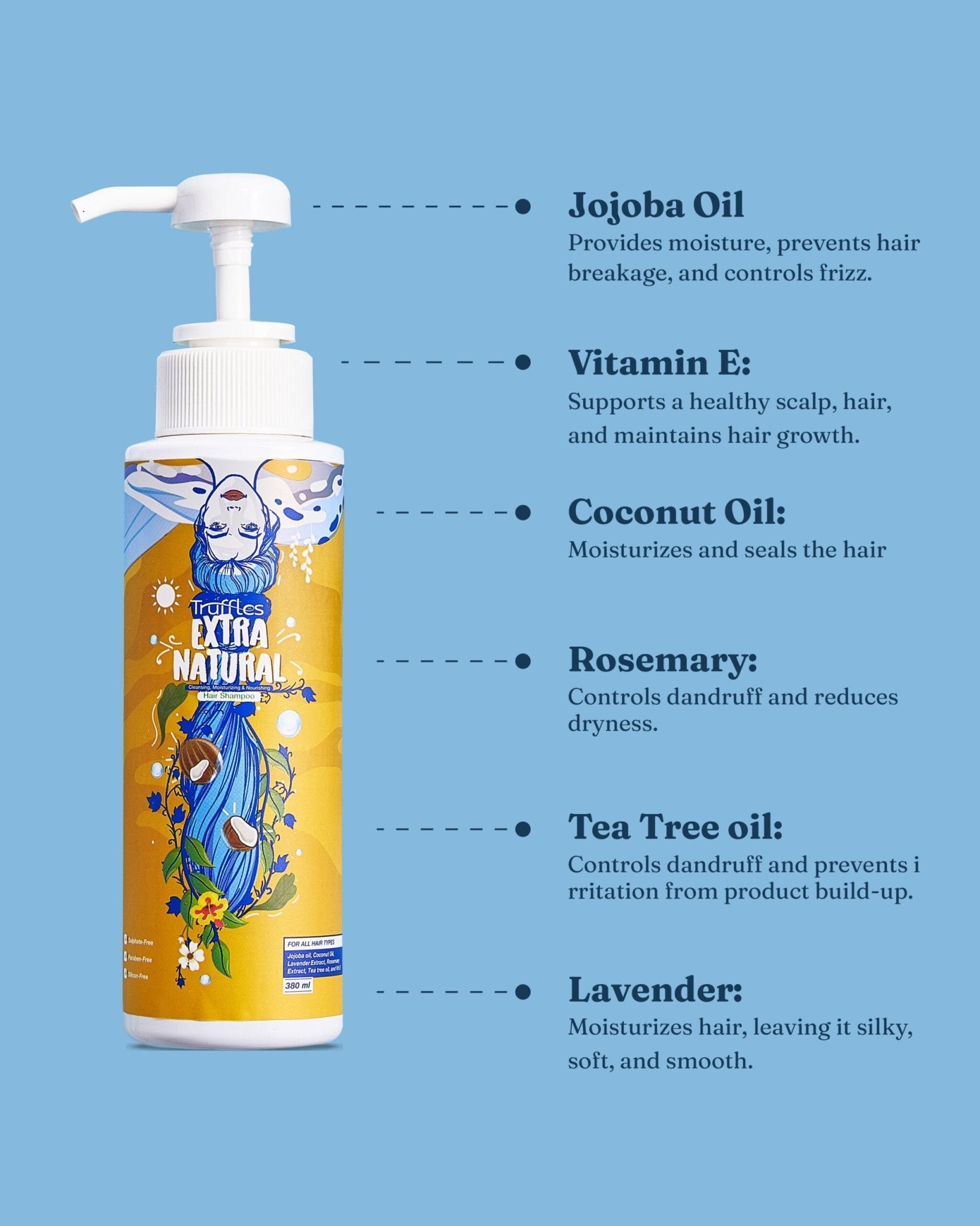 TRUFFLES EXTRA-NATURAL HAIR SHAMPOO 380ML - Anwar Store