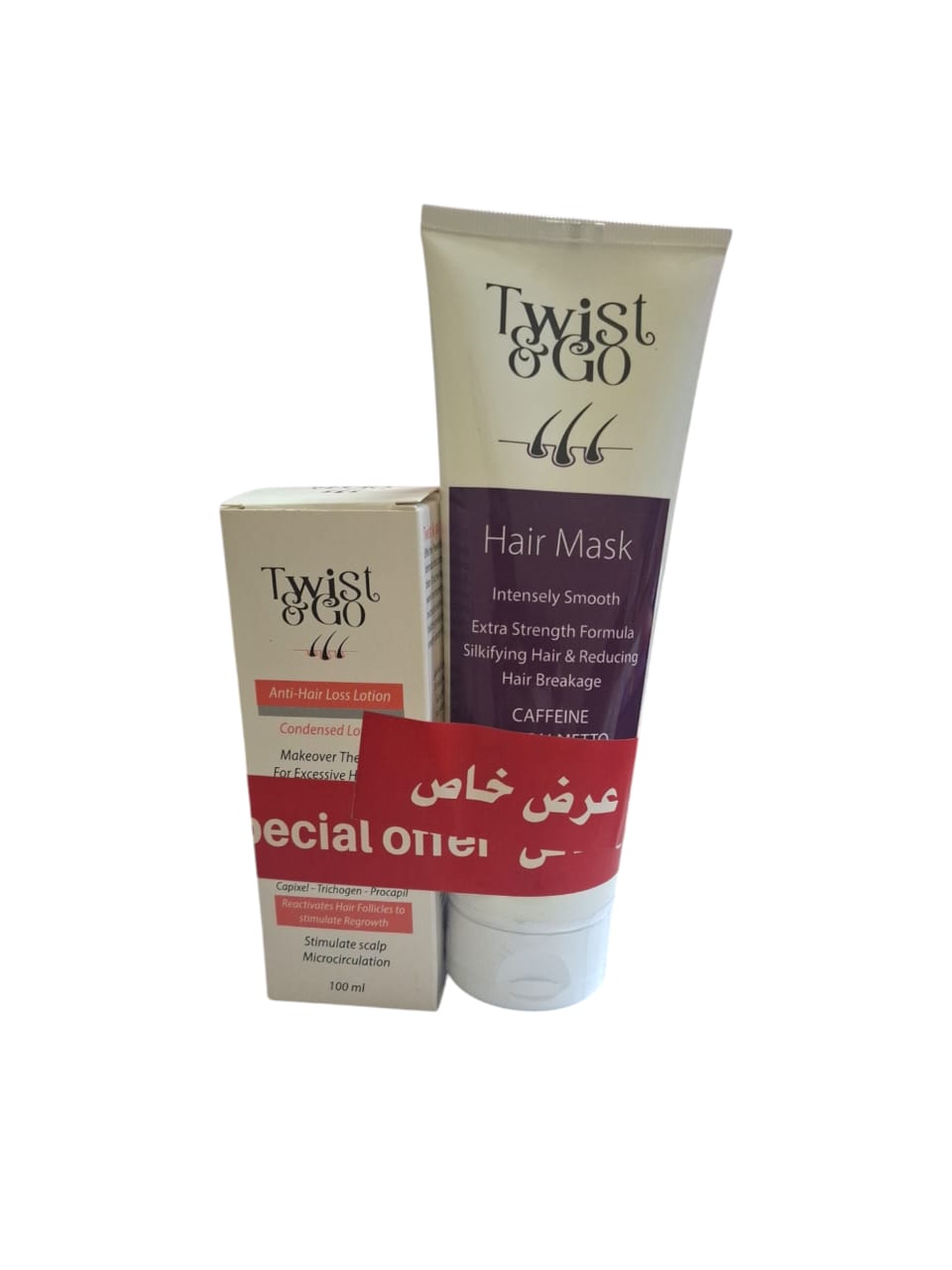 TWIST & GO ANTI-HAIR LOSS CONDENSED LOTION 100ML + TWIST & GO HAIR MASK 250GM OFFER - Anwar Store