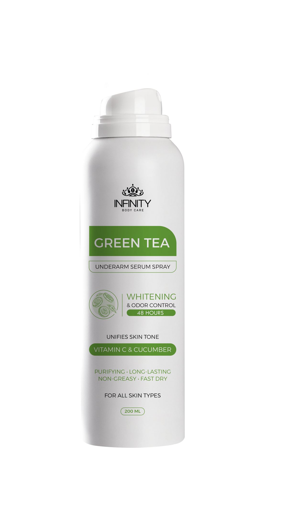 INFINITY LIQUORICE GREEN TEA UNDERARM SERUM SPRAY 200ML