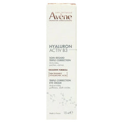 AVENE HYALURON ACTIV B3 TRIPLE CORRECTION EYE CREAM 15ML