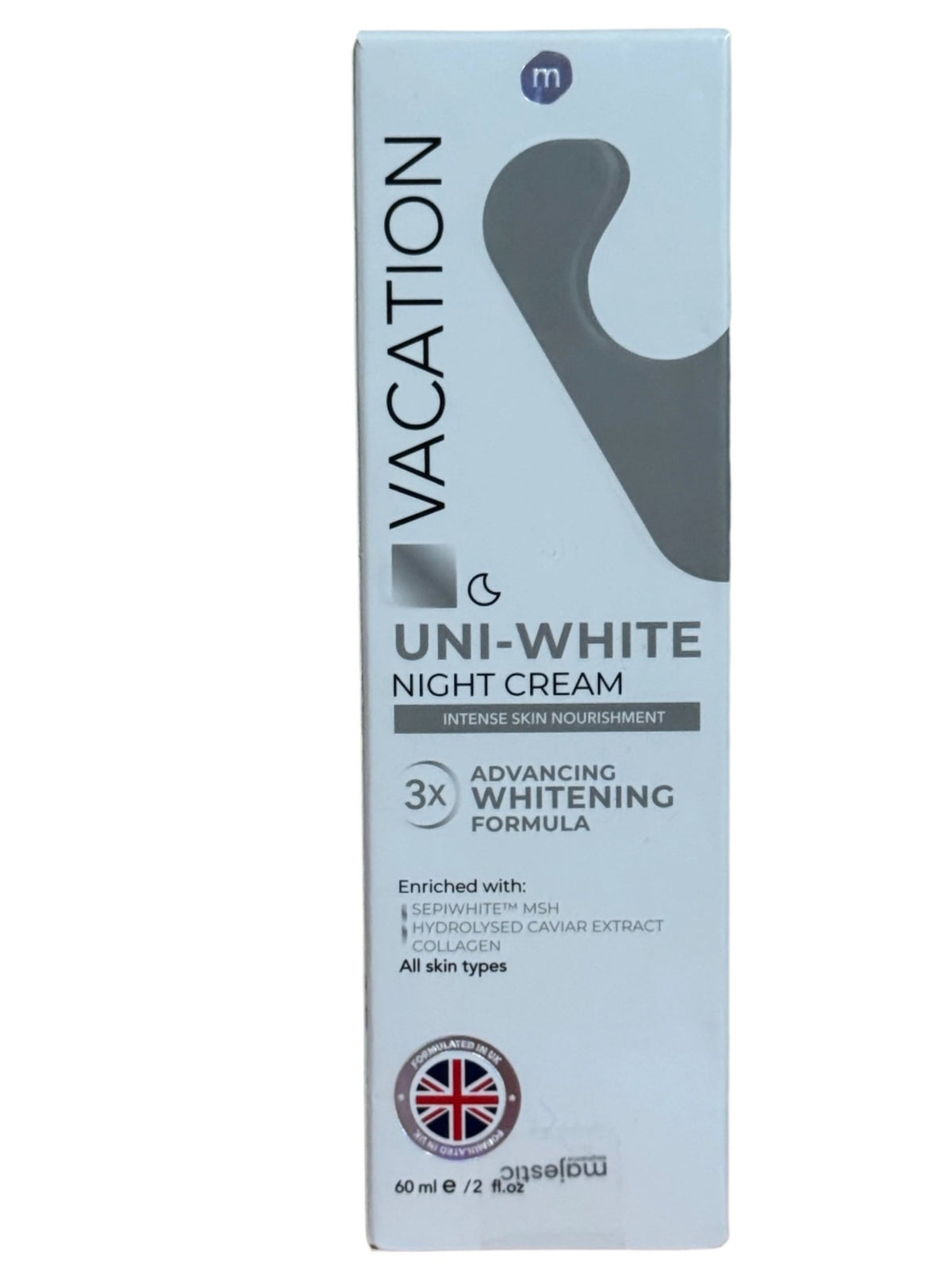 Vacation White Night Cream 60 ml | كريم مرطب للوجه فاكيشن 60 مل - Anwar Store