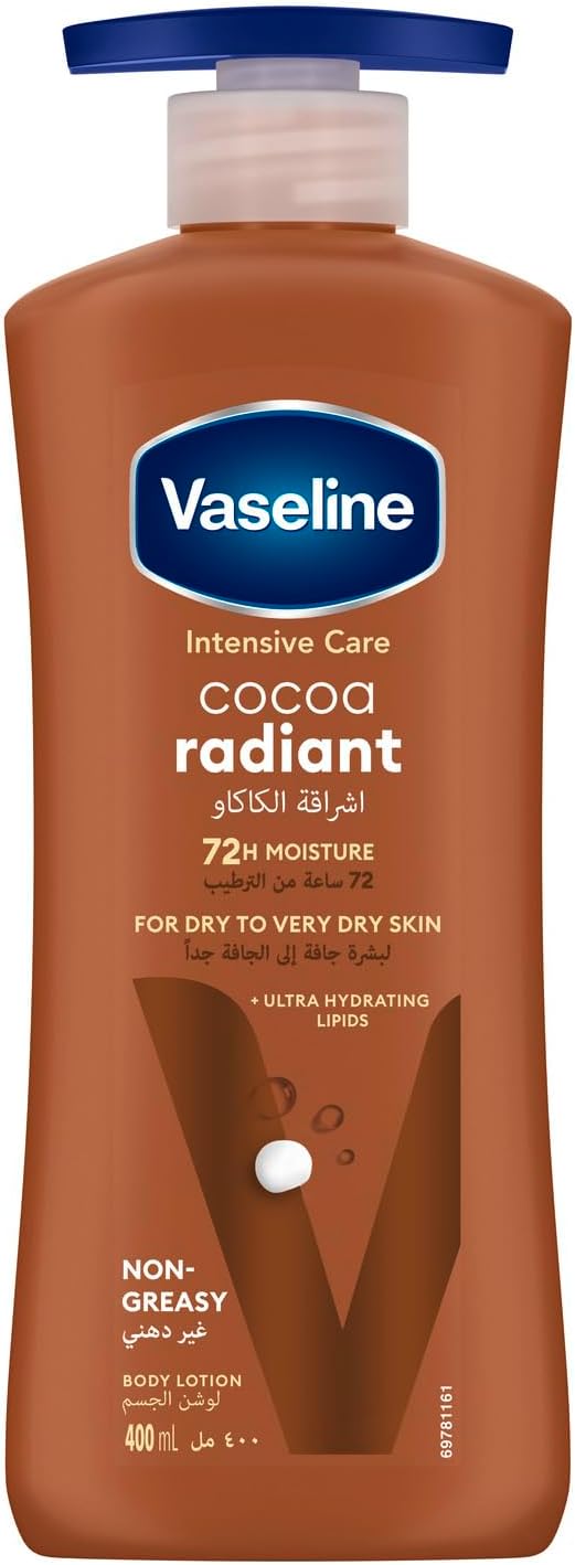VASELINE INTENSIVE CARE COCOA RADIANT BODY LOTION 400ML 15% OFF - Anwar Store
