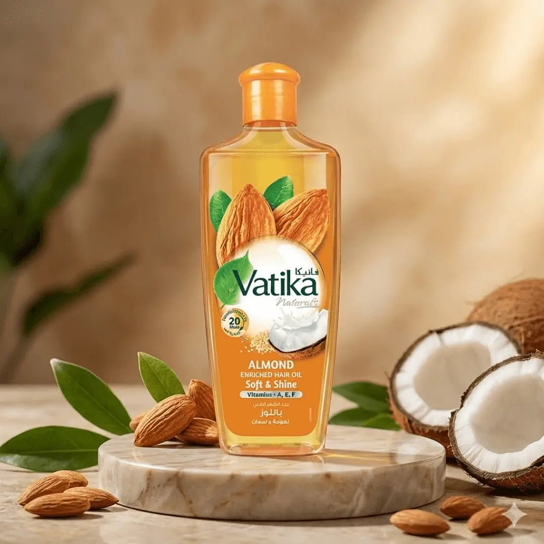 VATIKA ALMOND SOFT & SHINE OIL 300ML - Anwar Store