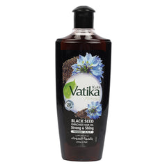 VATIKA BLACK SEED STRONG & SHINY OIL 300ML - Anwar Store