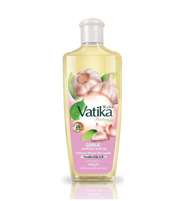 VATIKA GARLIC PROMOTES NATURAL HAIR GROWTH OIL 300ML - Anwar Store