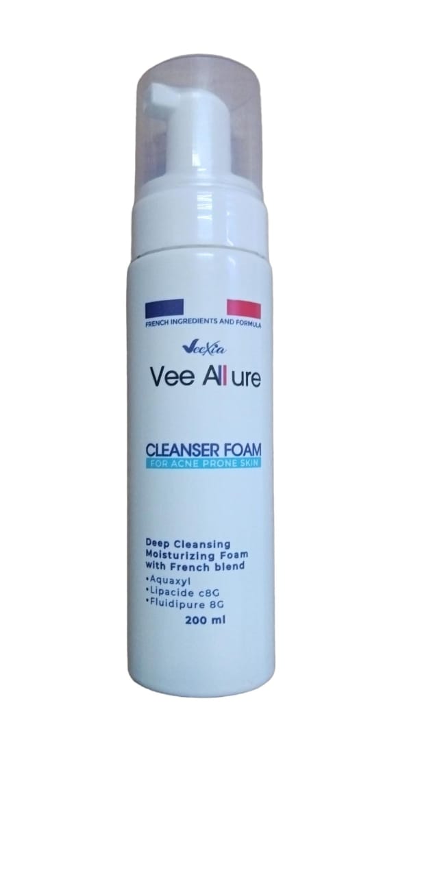 VEEXIA VEE ALLURE CLEANSER FOAM FOR ACNE PRONE SKIN 200ML (OFFER) - Anwar Store
