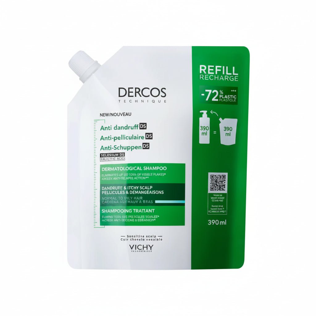 Vichy Dercos Anti-Dandruff Shampoo for Normal to Oily Hair 390 ml | شامبو ضد القشرة فيشي 390 مل ديركوس - Anwar Store