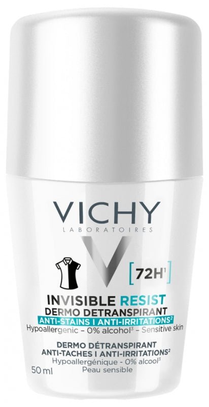 Vichy Invisible Resist 72H Roll-On Deodorant 50ml - Anwar Store